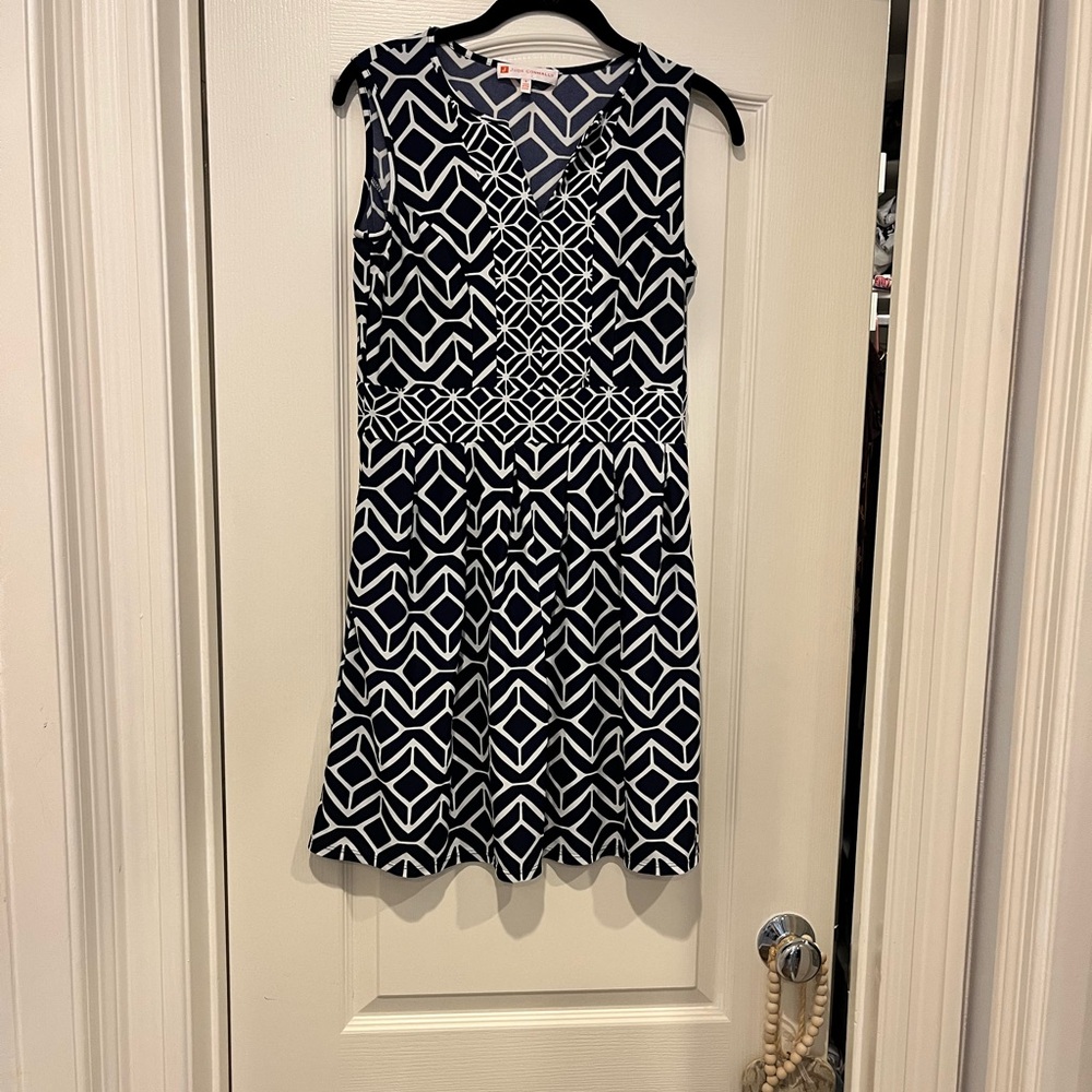 JUDE CONNALLY - blue and white dress - small